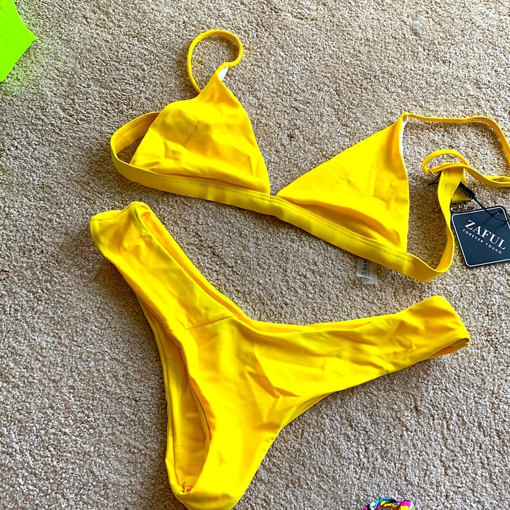 Yellow bikini